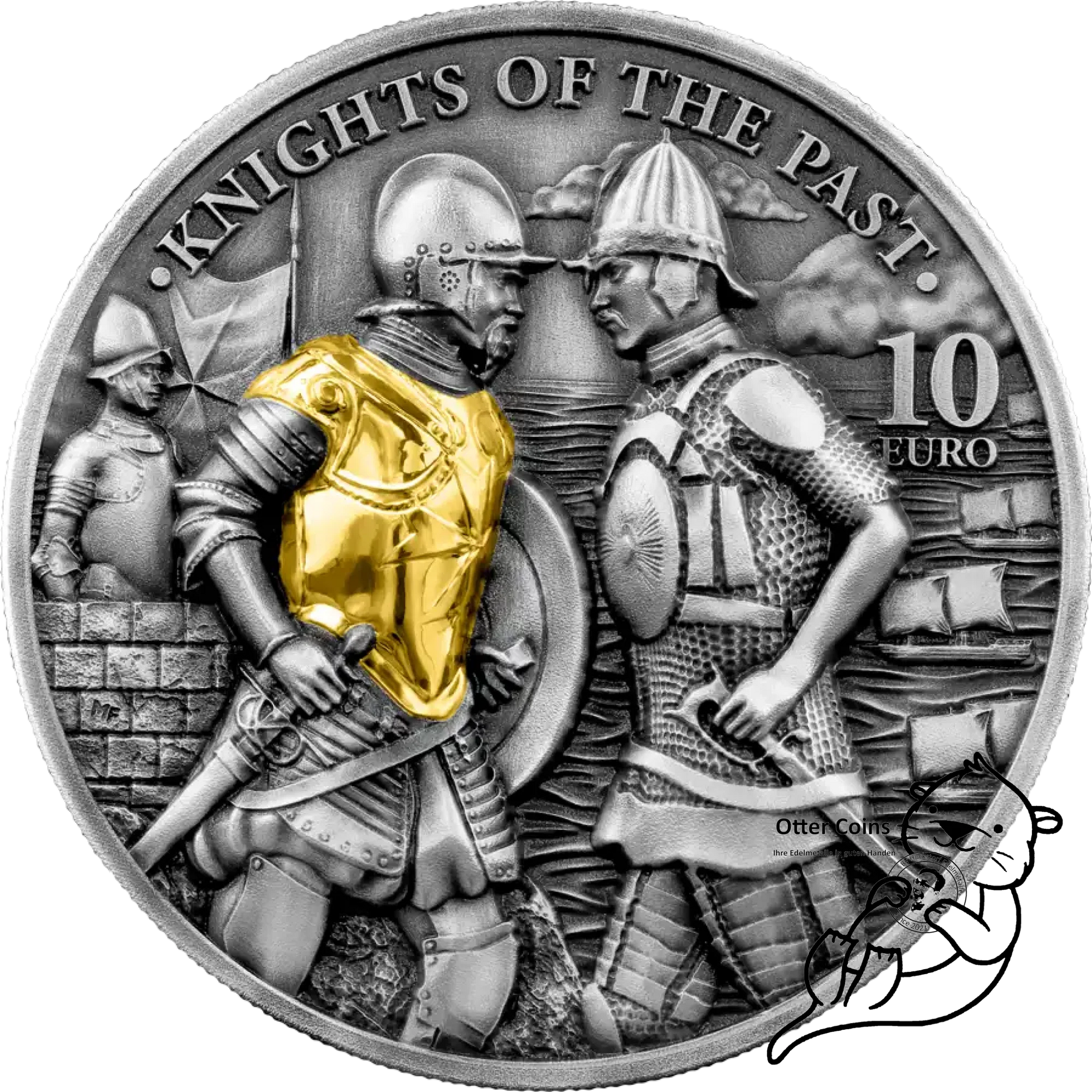 Knights of the Past Malta & Ottoman Soldat 2 oz 2022 Silber