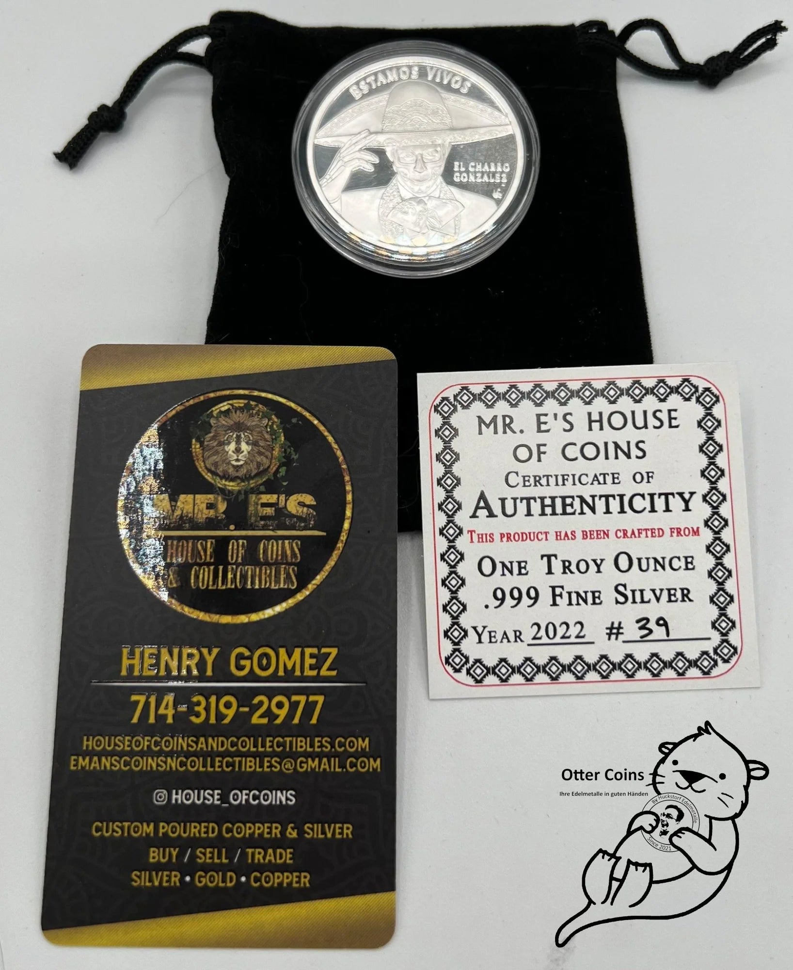 2022 Viva La Vida ``EL Charro Gonzalez´´ 1oz Silber