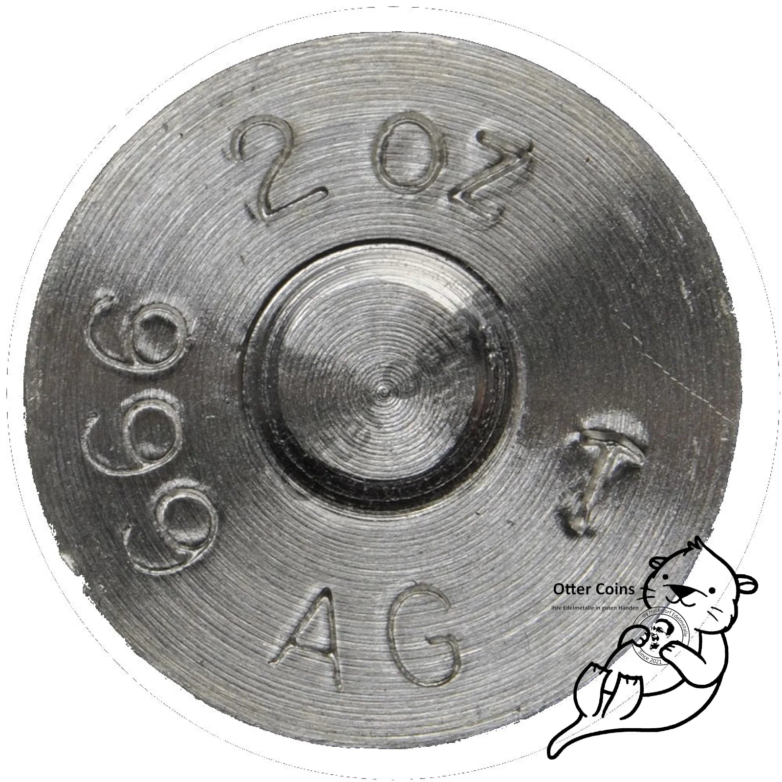 2 oz Silber Bullet.308 Caliber Replika**
