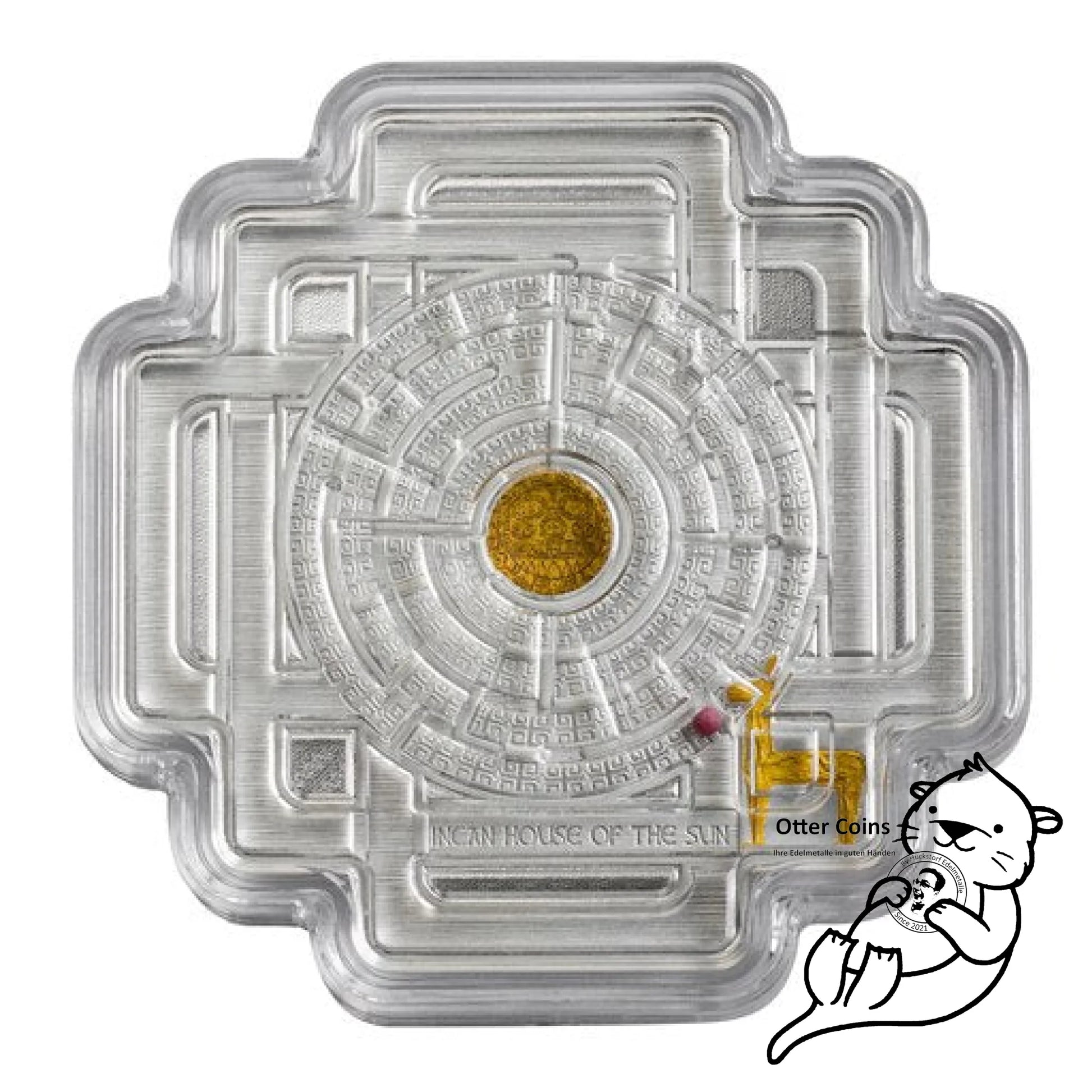 Incan House of the Sun Maze Coin 1,5oz Silber 999*