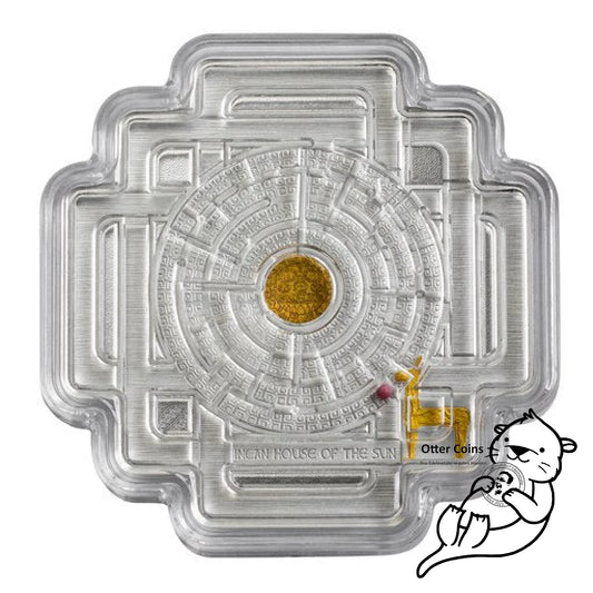 Incan House of the Sun Maze Coin 1,5oz Silber 999*