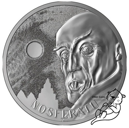 100th Year Anniversary 1oz Silbermünze Nosferatu