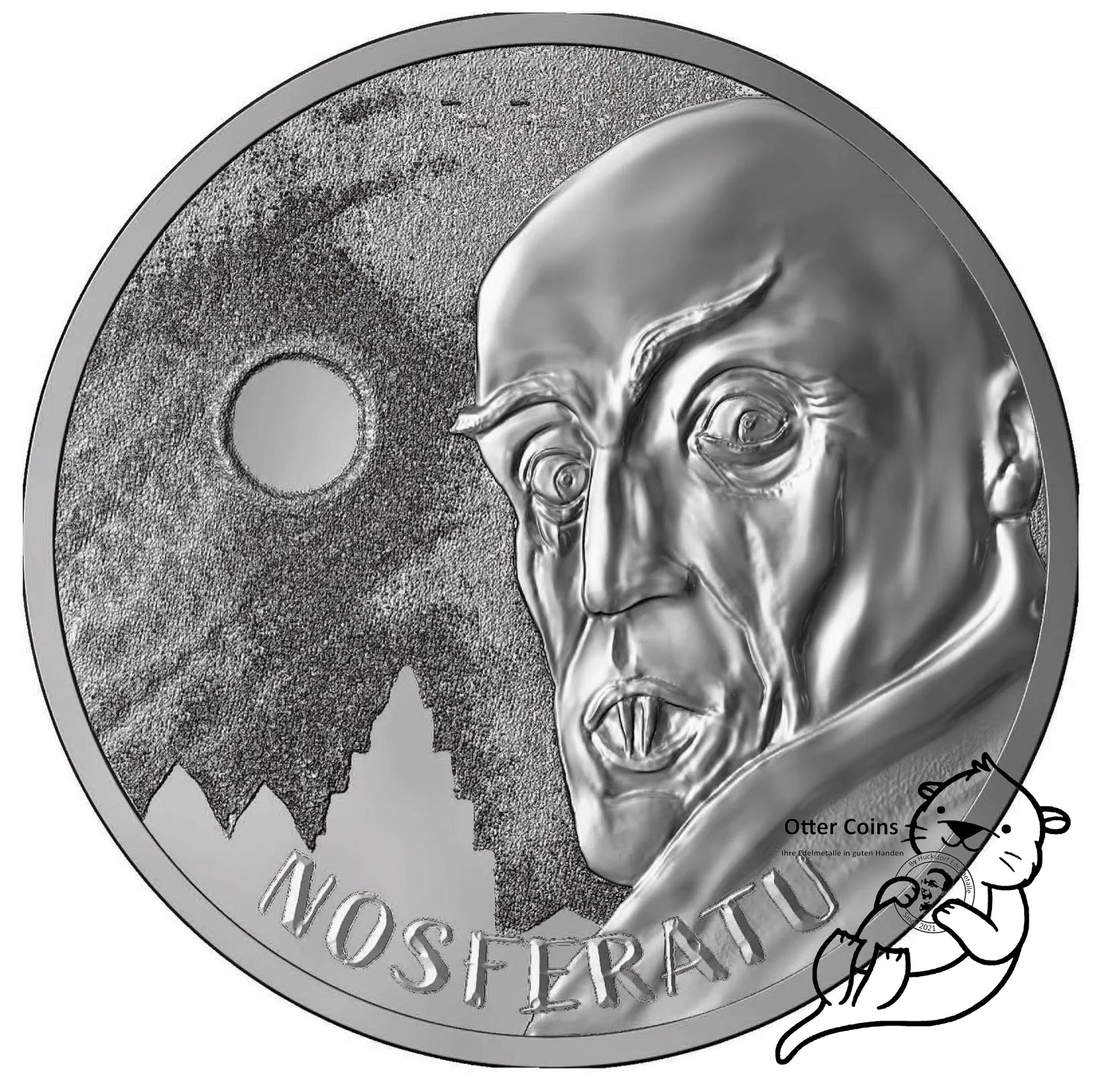 100th Year Anniversary 1oz Kupfermünze Nosferatu