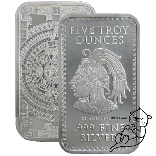 Aztekenkalender 5 oz Silberbarren