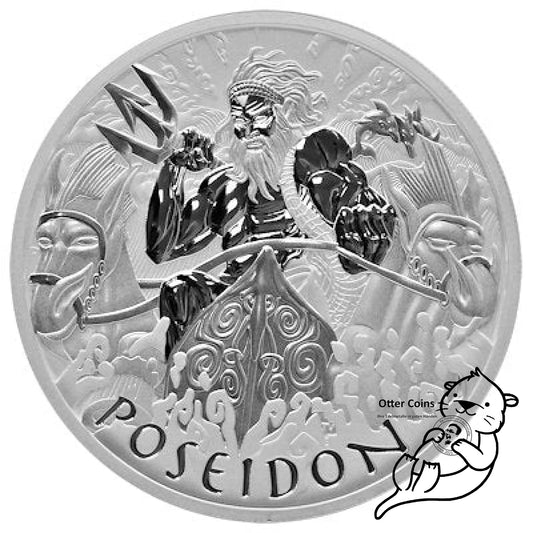Gods of Olympus Poseidon Silbermünze 1 oz 2021*