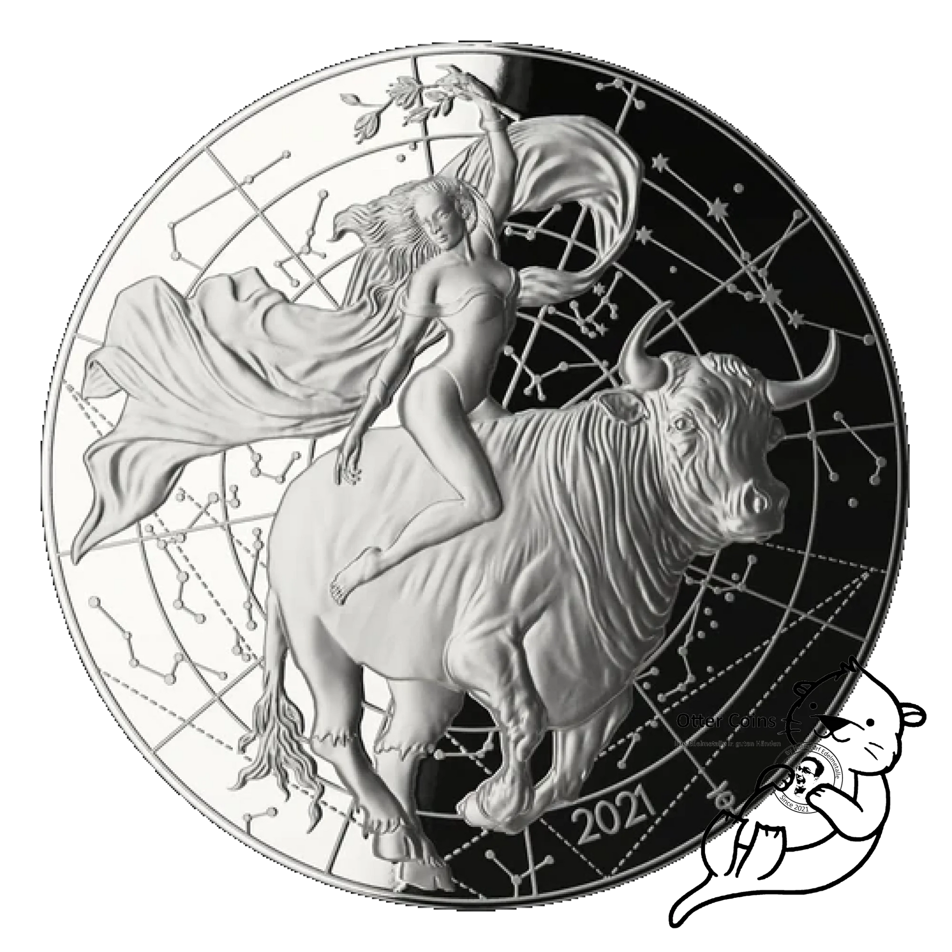 MYTHOS 2021 DIE VERFÜHRUNG EUROPAS 1 OZ Silbermünze High