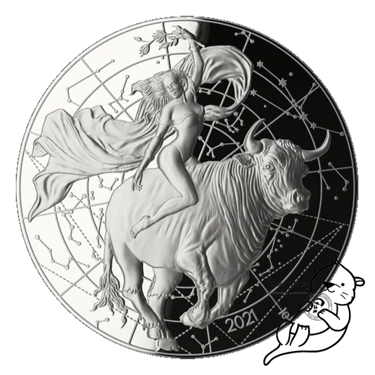 MYTHOS 2021 DIE VERFÜHRUNG EUROPAS 1 OZ Silbermünze High