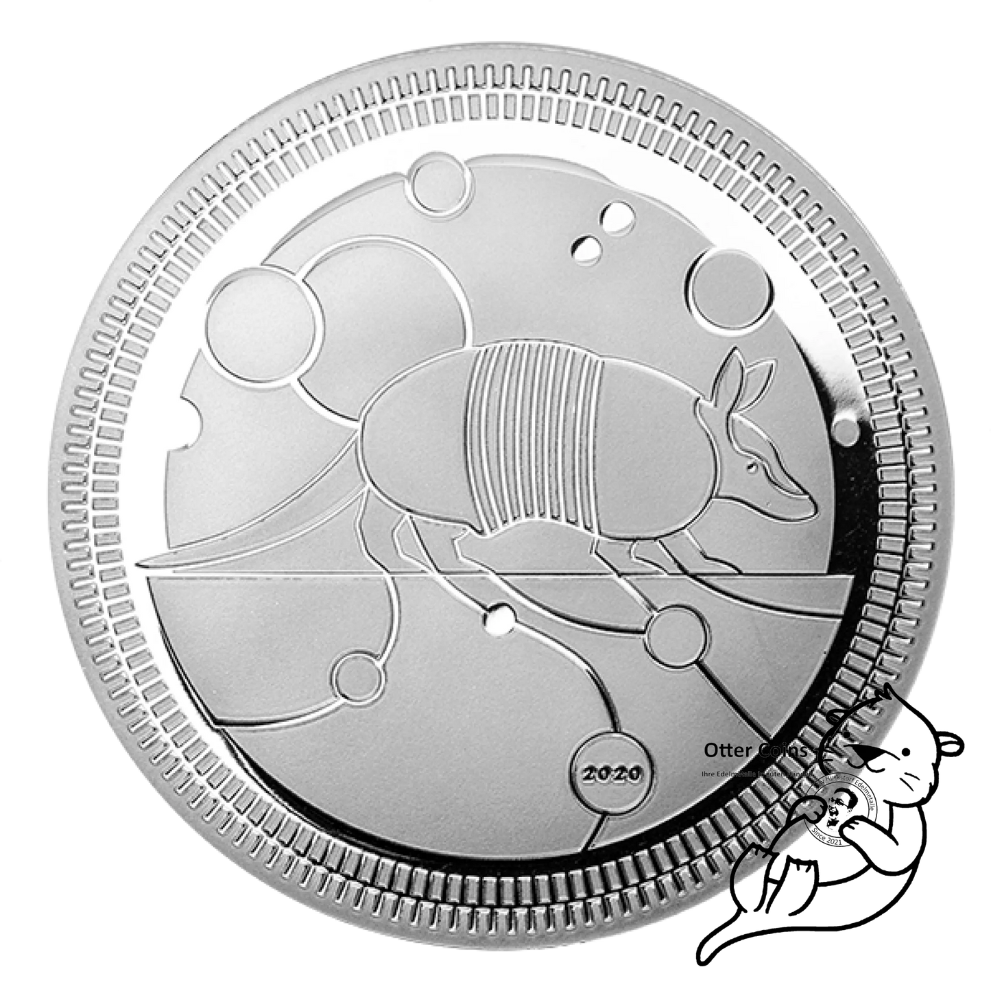 Armadillo 2020 Silbermünze 1oz Evolution II Gürteltier PROOF