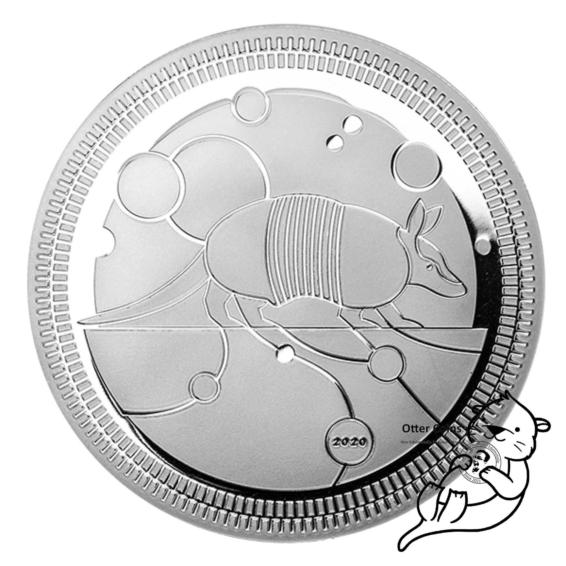 Armadillo 2020 Silbermünze 1oz Evolution II Gürteltier PROOF