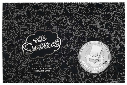 Bart Simpson Coincard 1 Oz Silbermünze 2022*