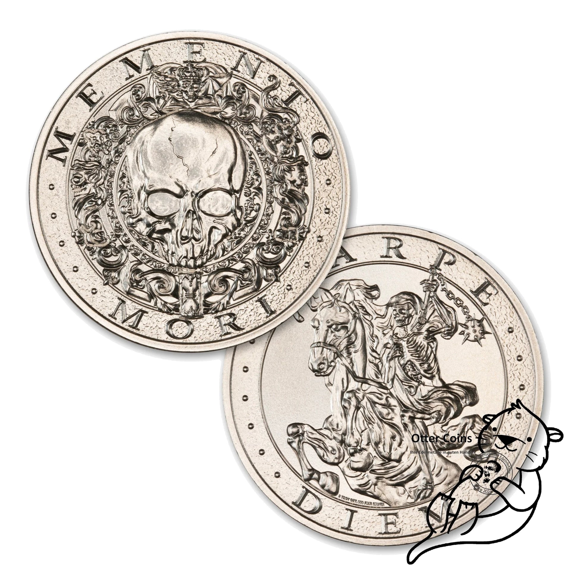 Memento Mori 2oz Silbermünze 2022 50mm
