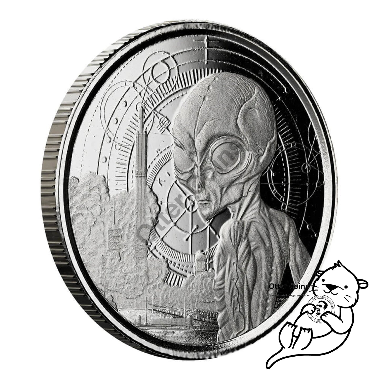 Ghana Alien 1/2 oz Silbermünze 2021*