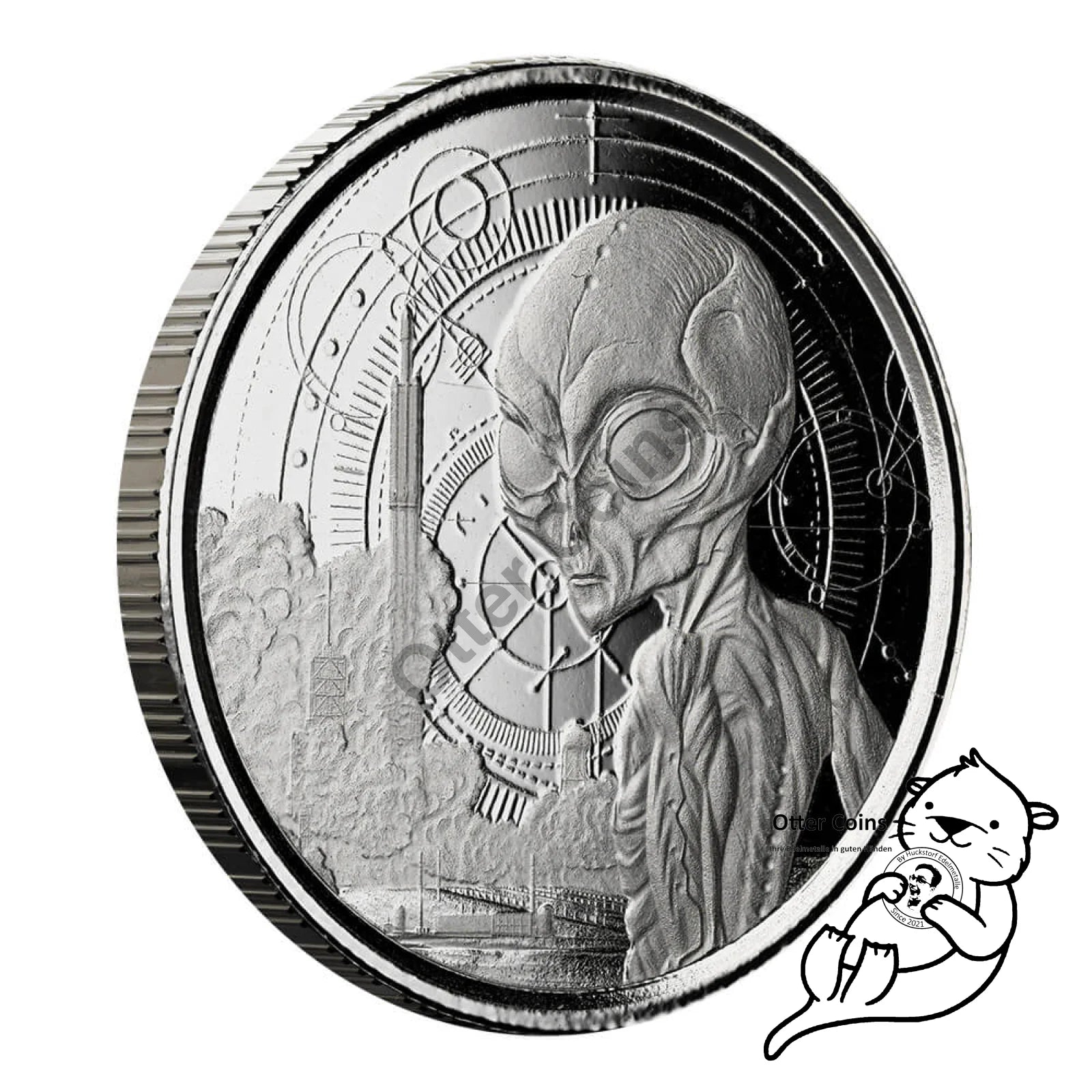 Ghana Alien 1/2 oz Silbermünze 2021*