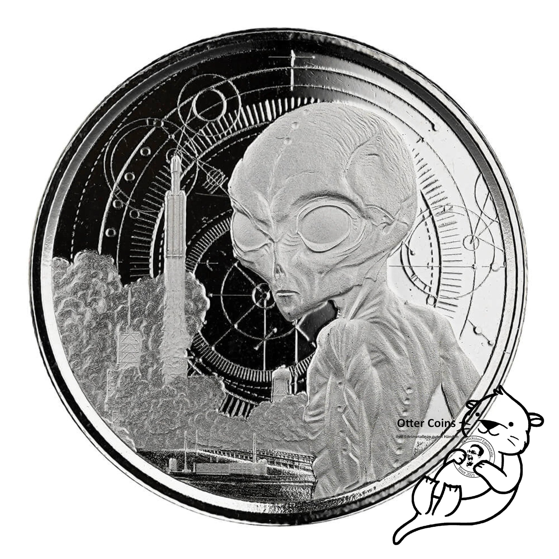 Ghana Alien 1/2 oz Silbermünze 2021*