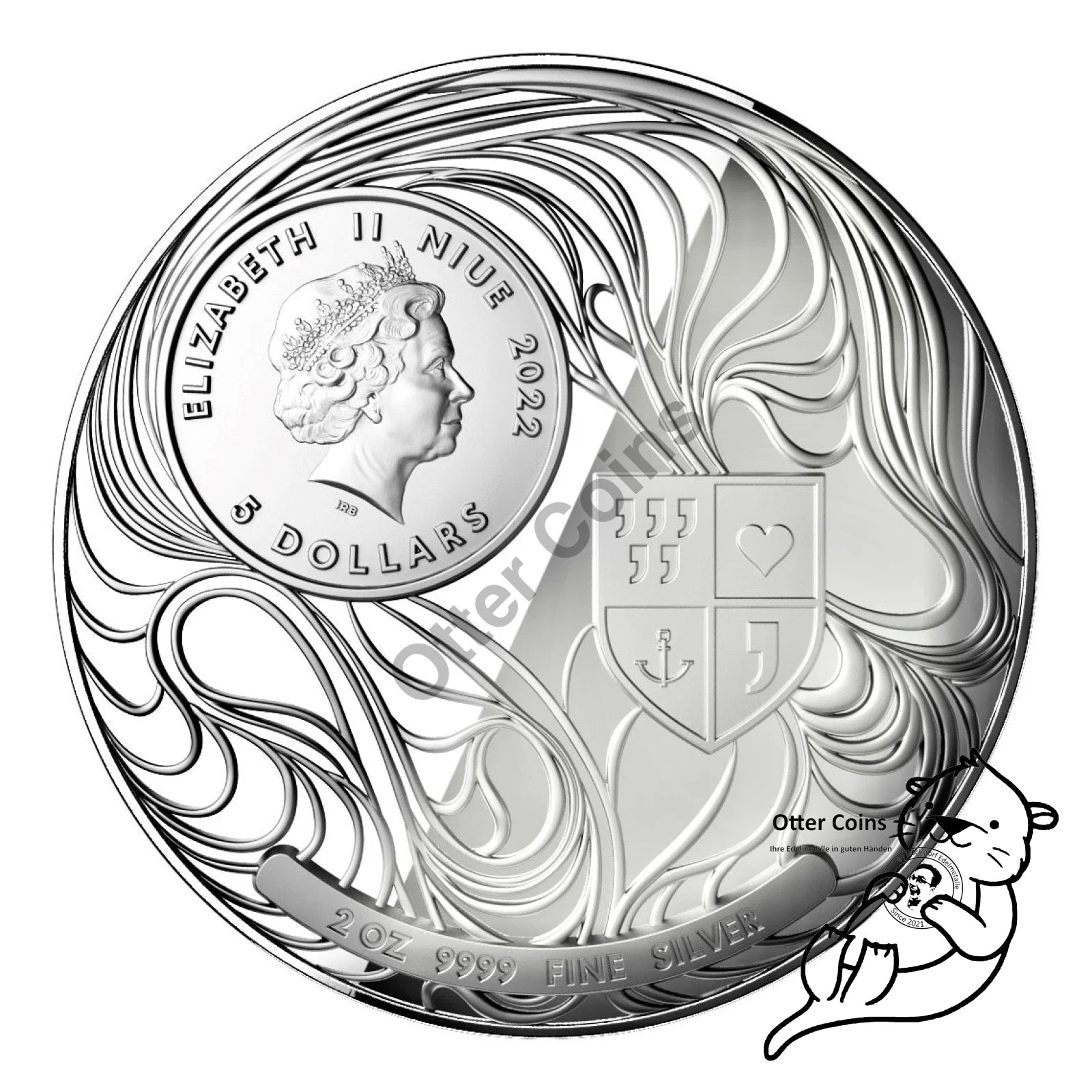 Liberty Niue ``Fortress´´ 2 oz Silbermünze 2022 Proof