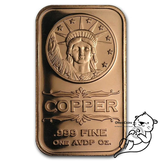 Liberty Head 1 Oz Kupferbarren