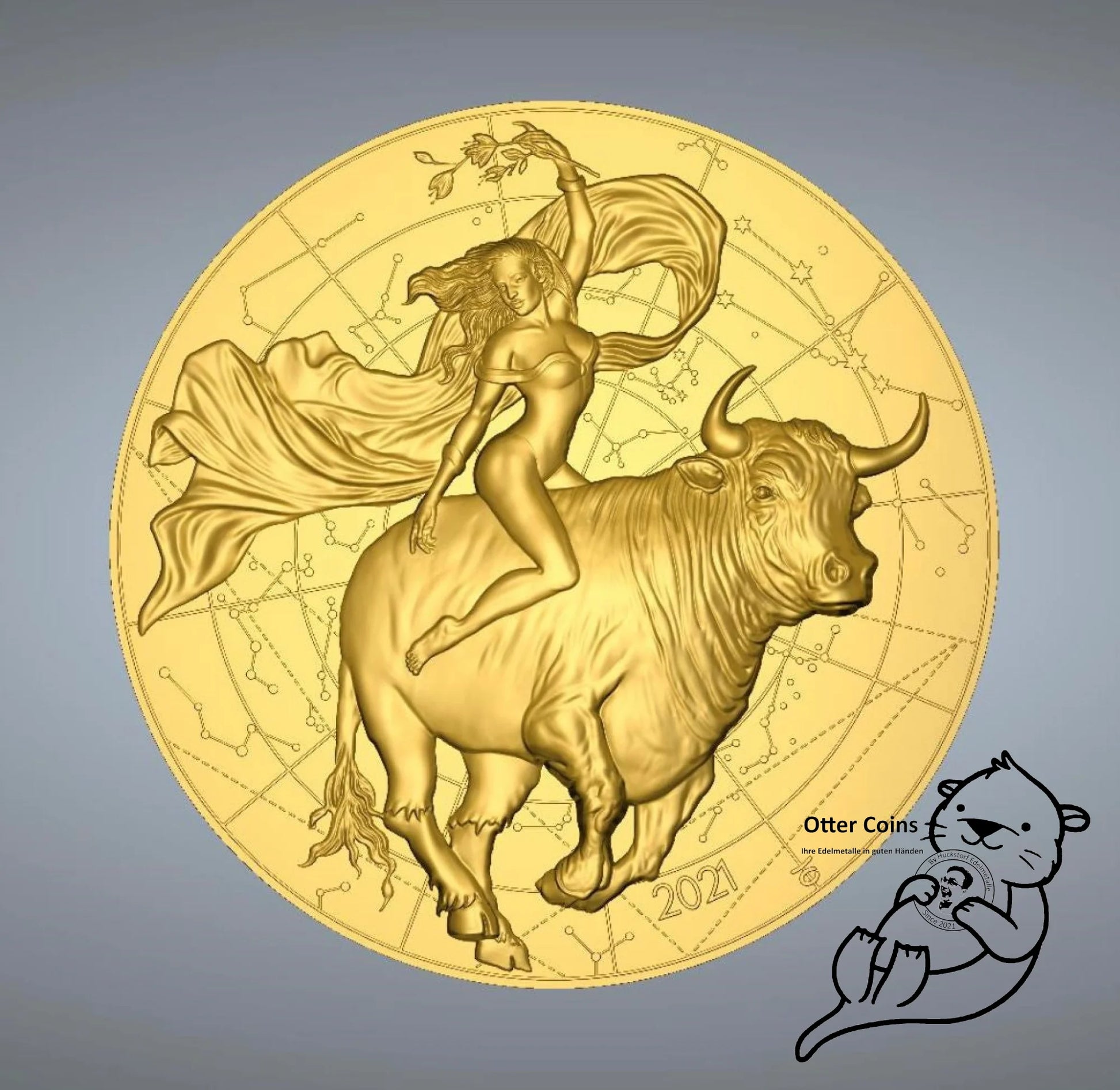 MYTHOS 2021 DIE VERFÜHRUNG EUROPAS 1gr Goldmünze**
