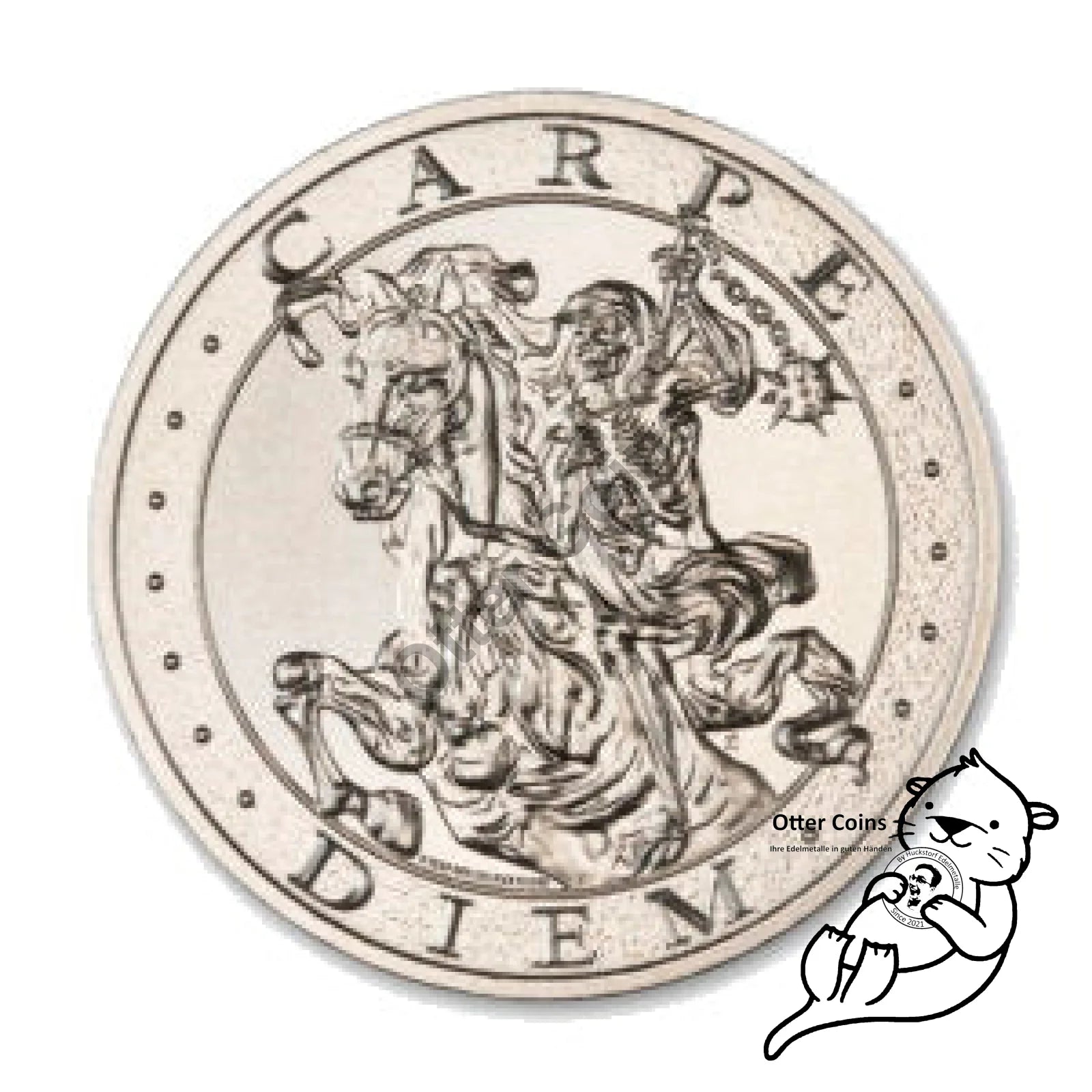 Memento Mori 2oz Silbermünze 2022 50mm