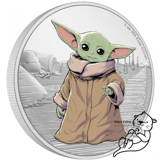 Niue Islands 2 Dollar Star Wars Mandalorian (4) The Child