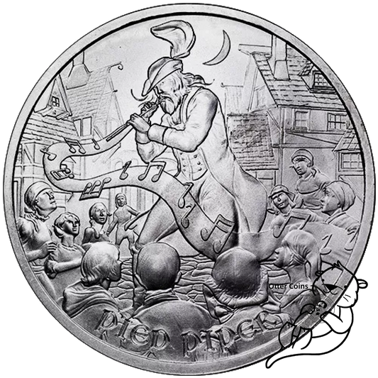 Silbermünze Silver Towne ``Medieval Legends Pied Piper