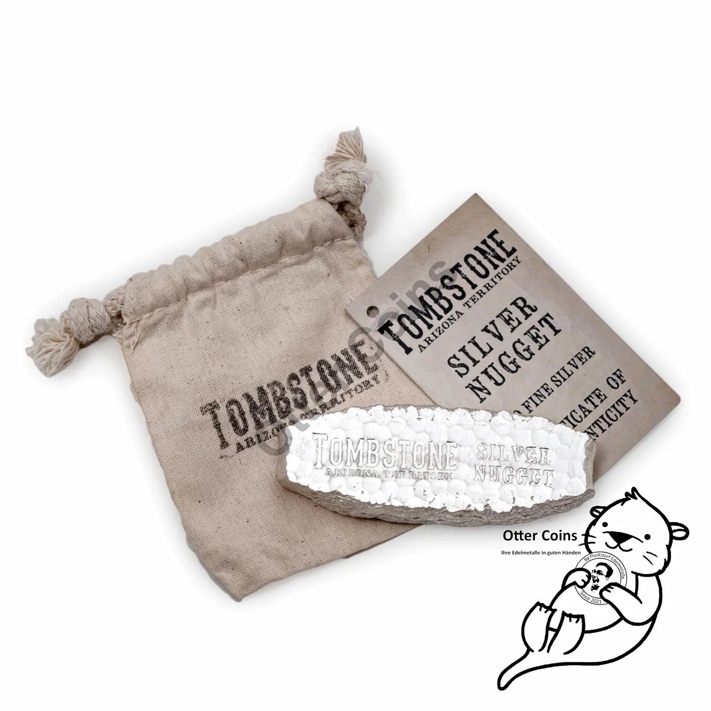 Scottsdale Tombstone 5 Oz Nugget Silberbarren