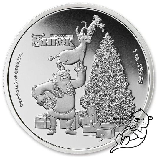 Shrek Christmas 1 Oz Silbermünze 2021*