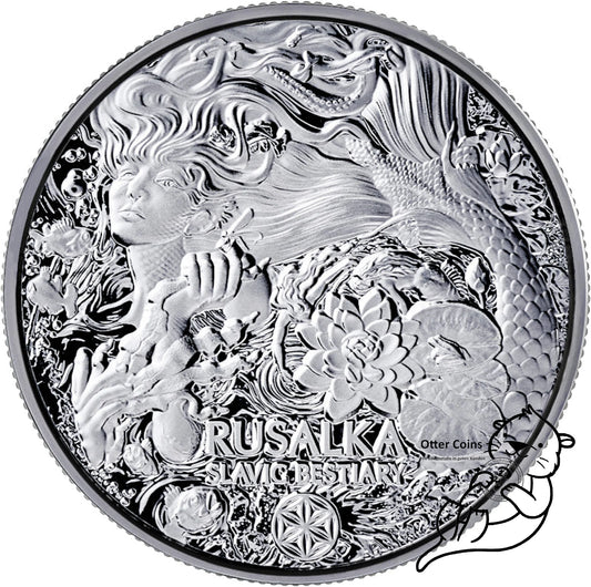 Slavik Bestiary Rusalka 2oz Silbermünze 999 2023*