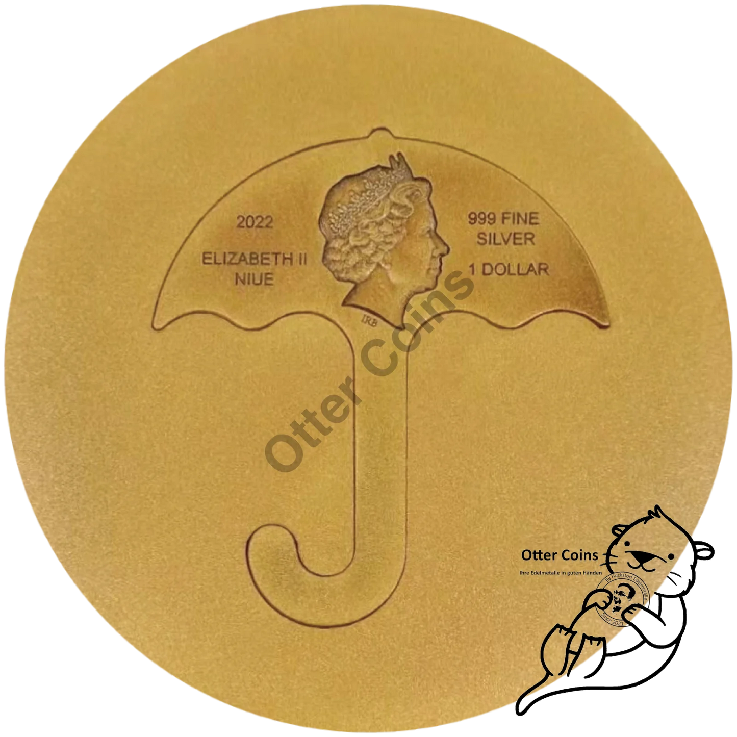 Squid Game™ Dalgona Honeycomb Umbrella 2 Oz Silbermünze