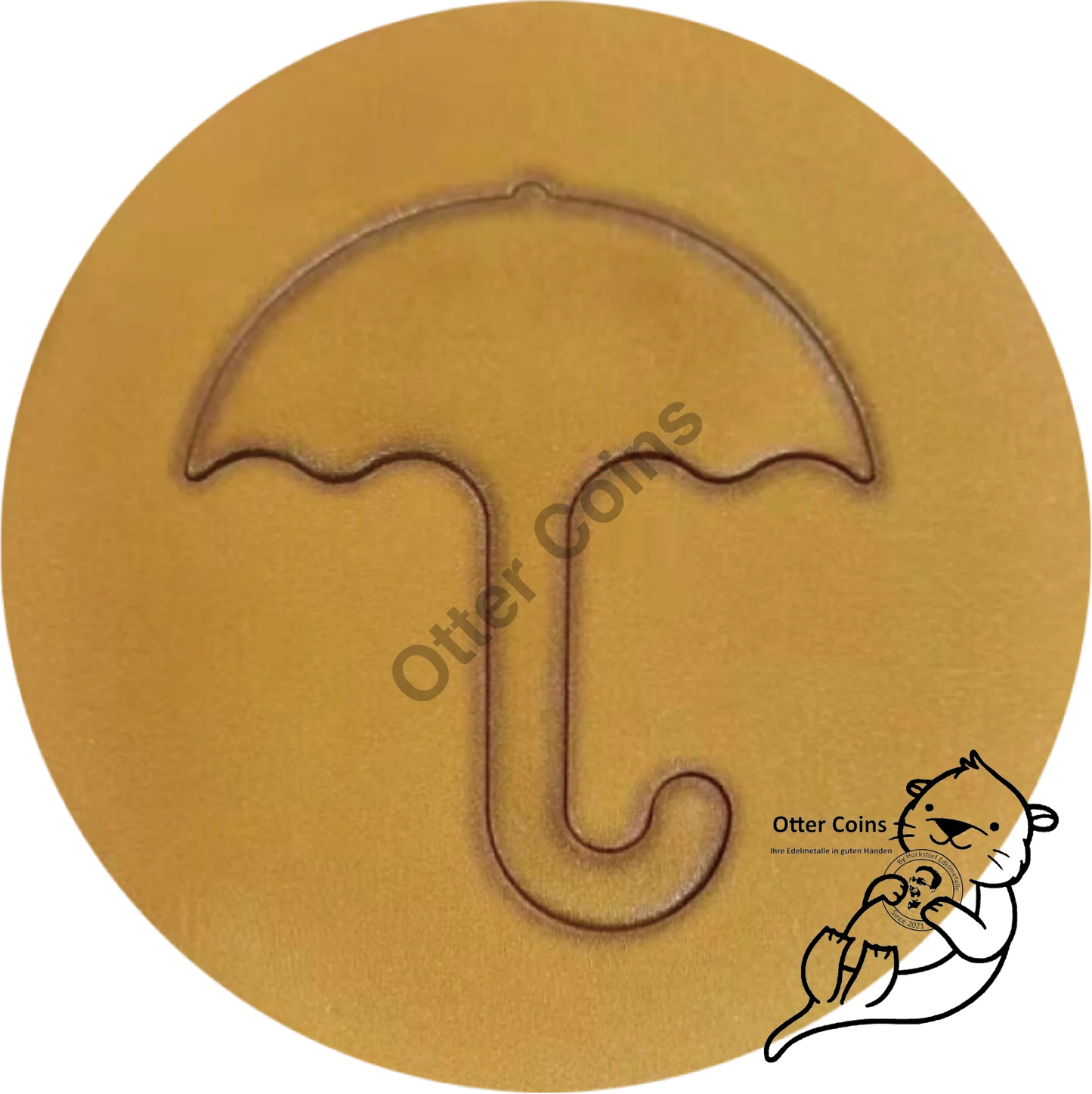 Squid Game™ Dalgona Honeycomb Umbrella 2 Oz Silbermünze