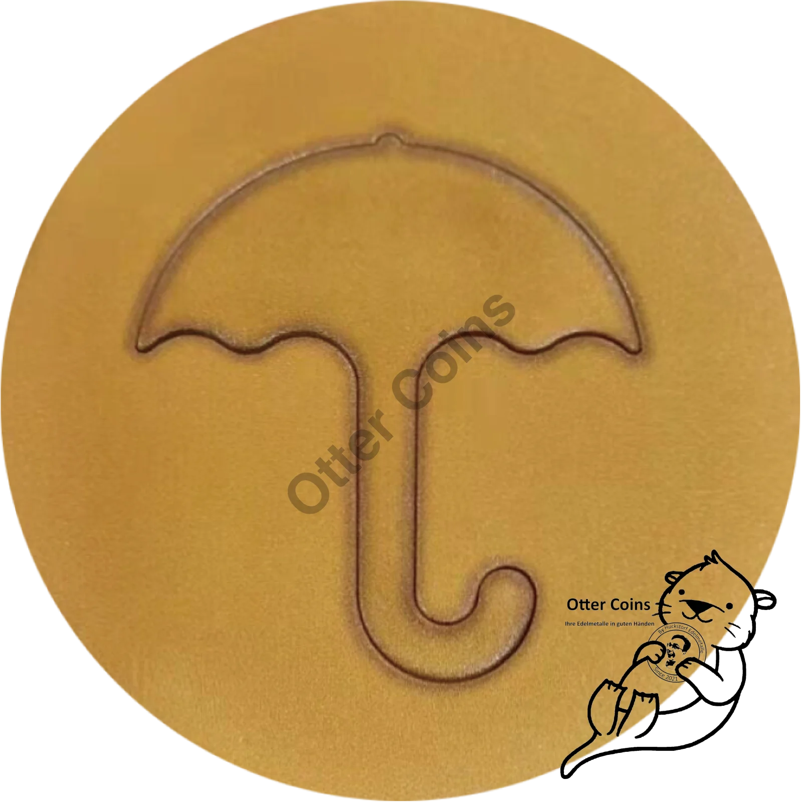 Squid Game™ Dalgona Honeycomb Umbrella 2 Oz Silbermünze