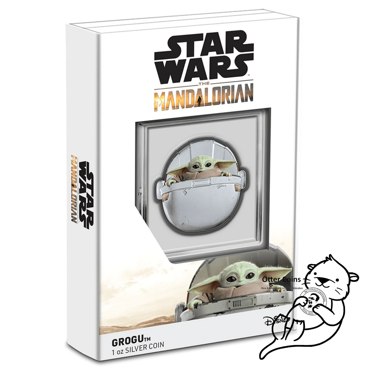 Star Wars Mandalorian Grogu™ Pod 1 oz Silbermünze*