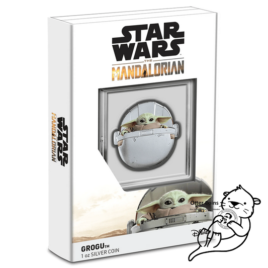 Star Wars Mandalorian Grogu™ Pod 1 oz Silbermünze*