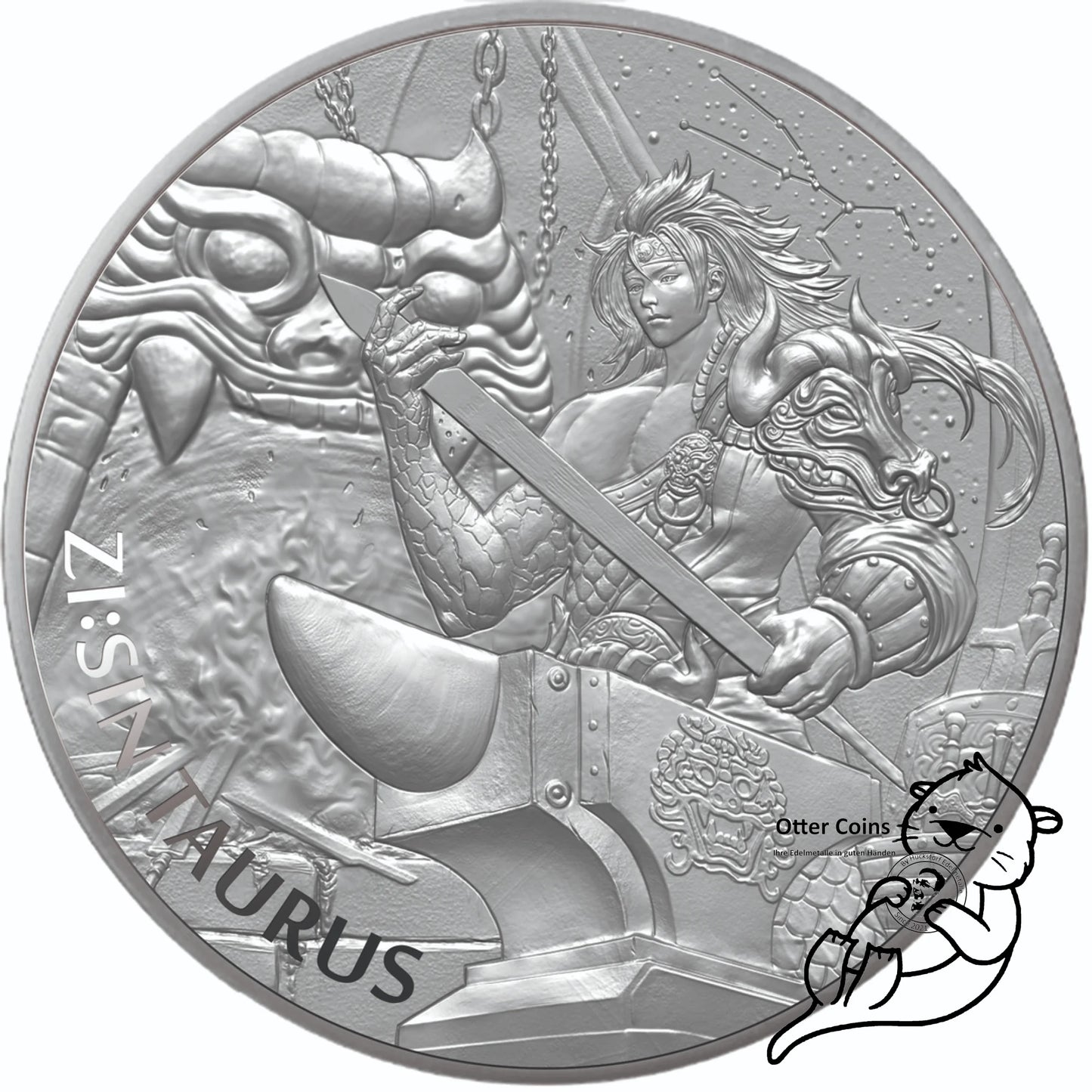 Taurus 1 Oz Silbermünze 2021