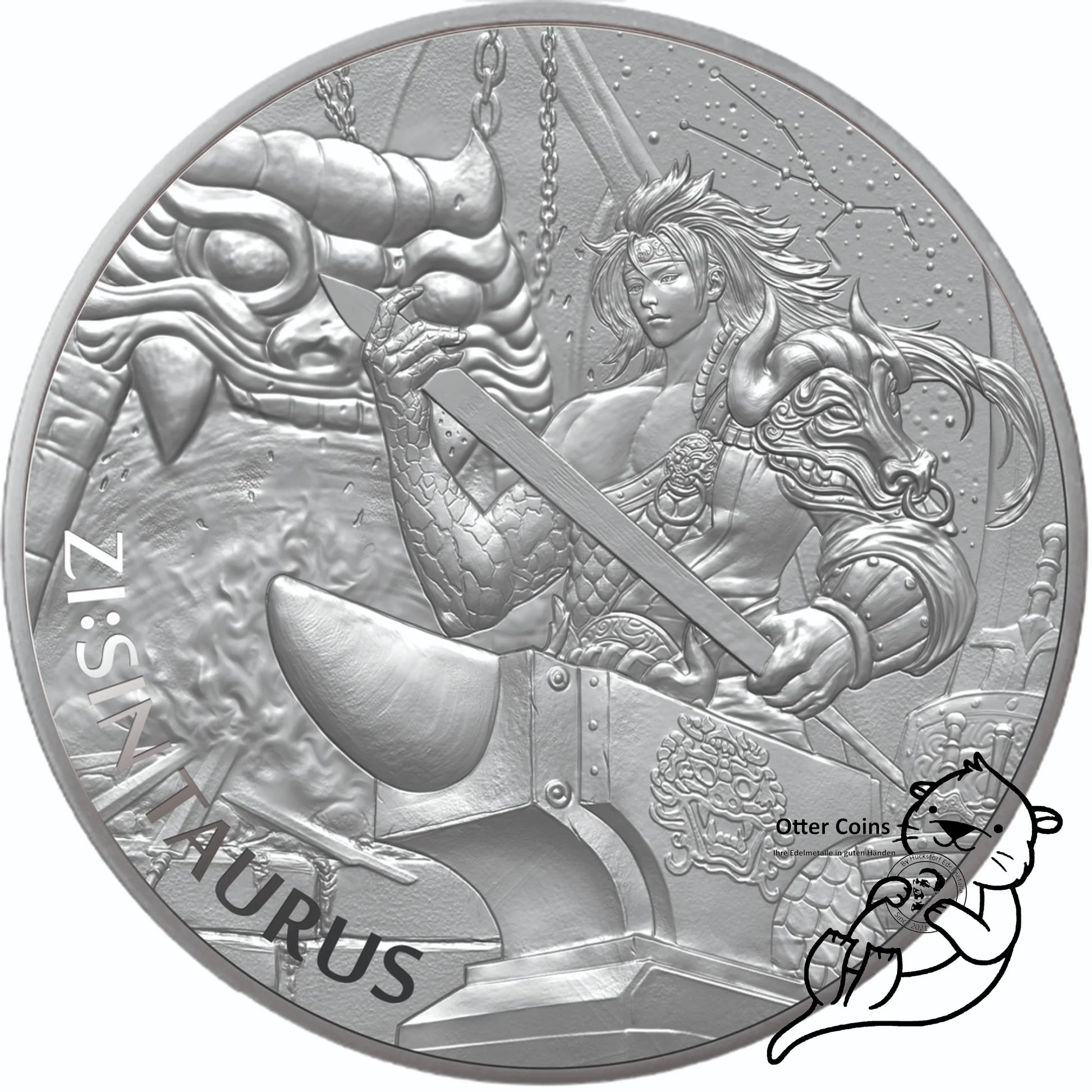 Taurus 1 Oz Silbermünze 2021