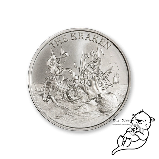 The Kraken 1oz Silbermünze 2022 39mm