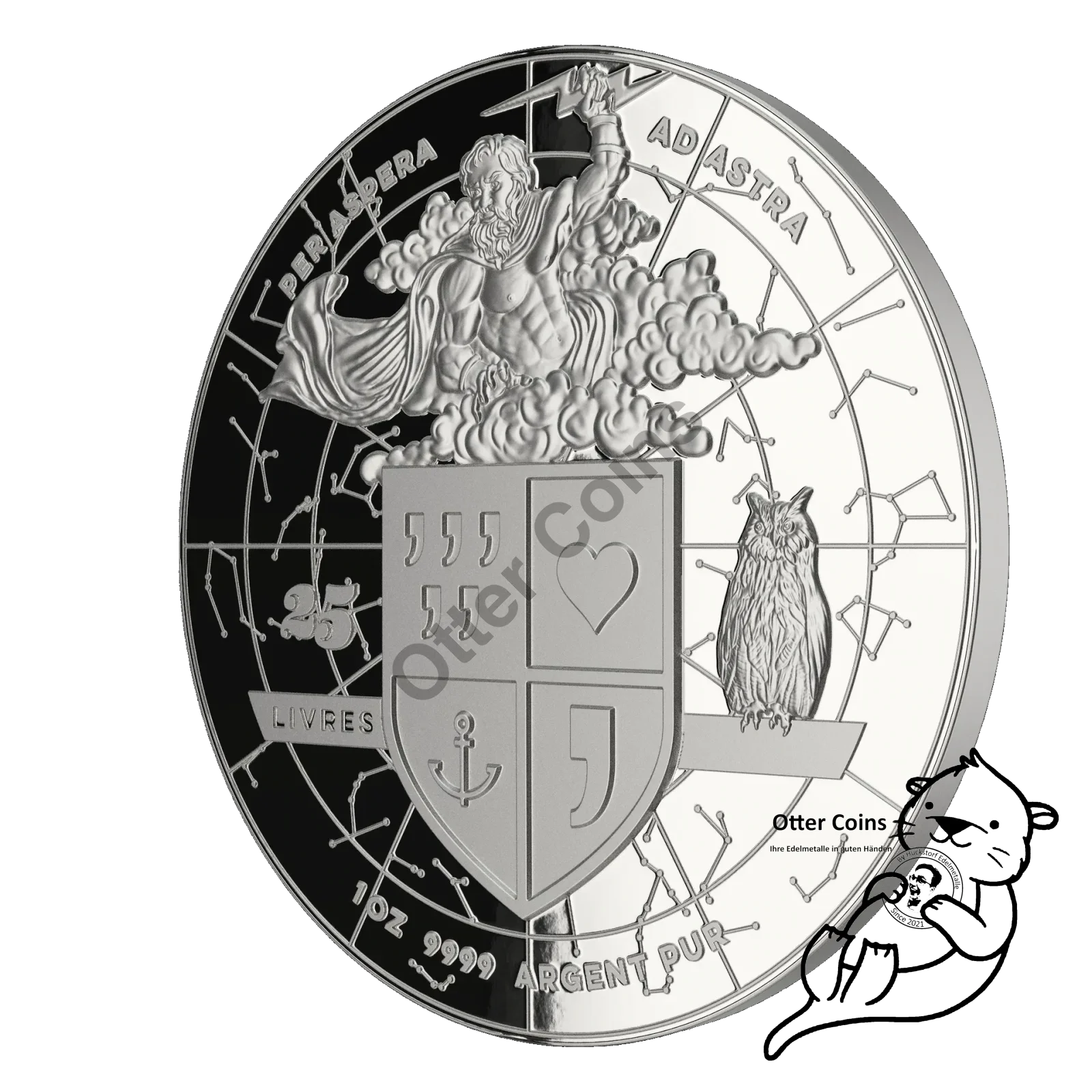MYTHOS 2021 DIE VERFÜHRUNG EUROPAS 1 OZ Silbermünze High