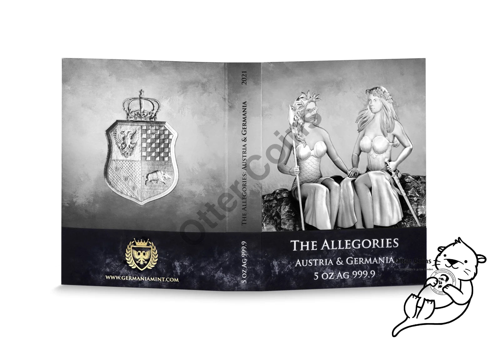 Germania Mint Allegories Austria & 5 Oz Silbermünze 2021