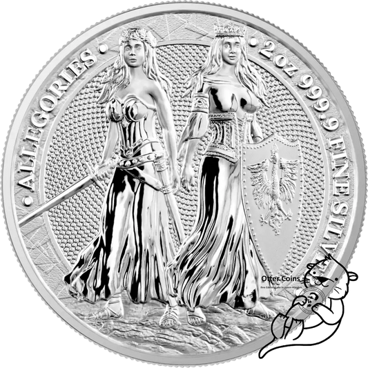 Polonia & Germania 2022 2oz Silbermünze