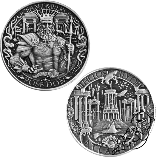 Atlantis / Poseidon Antik 1oz Silbermünze