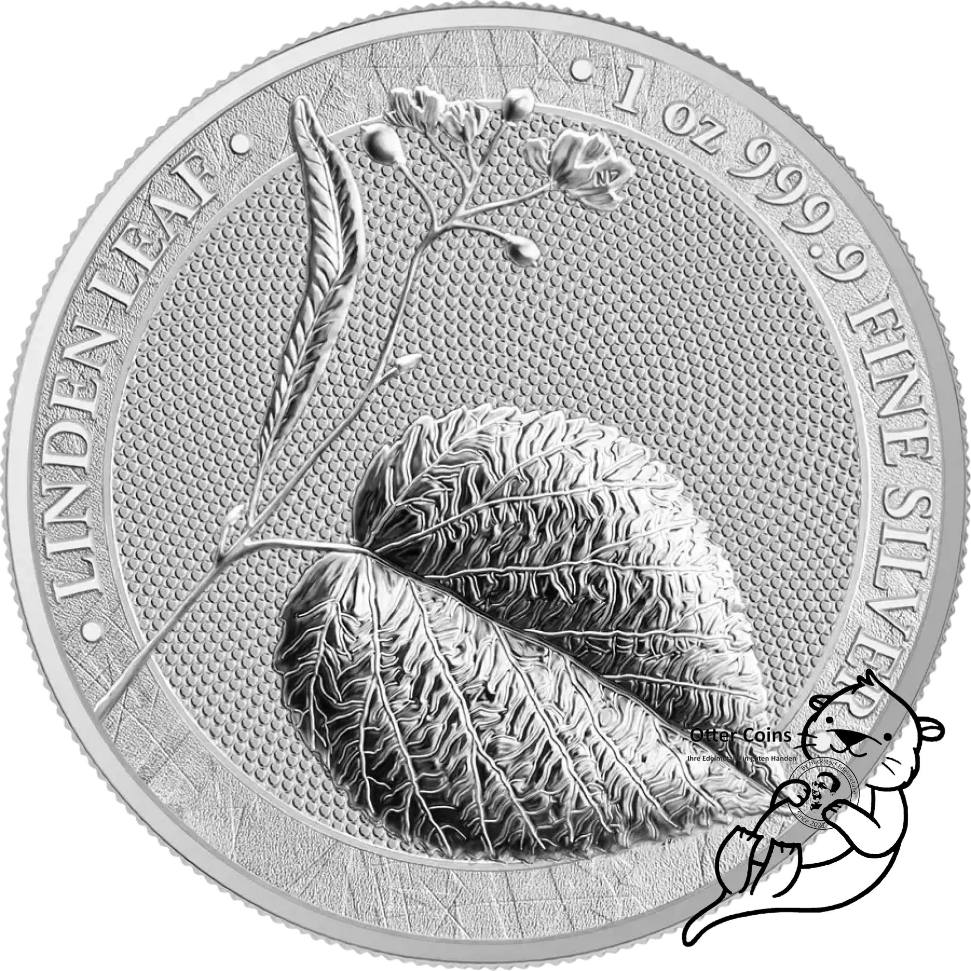 Germania Mint Linden Leaf 1 Oz Silbermünze 2022