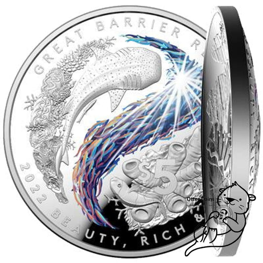Great Barrier Reef Beauty Rich Rare 2022 1oz Silbermünze*