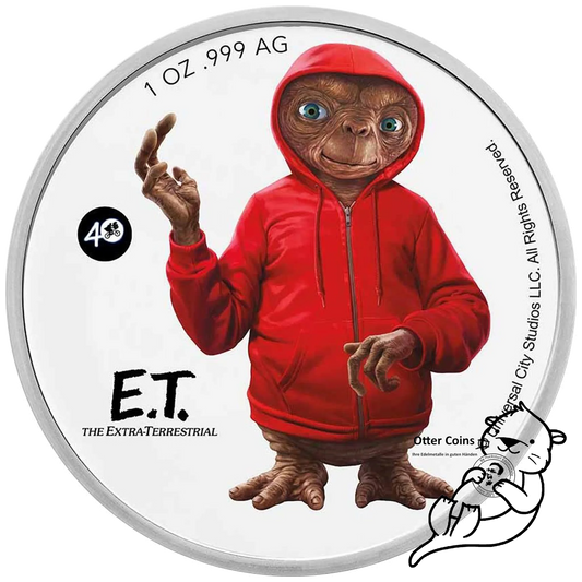 E.T. 40. Jubiläum 1 oz Silbermünze Color*