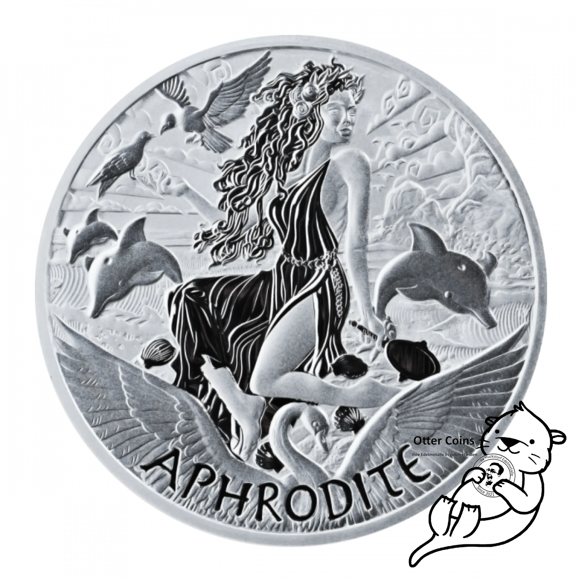Gods of Olympus Aphrodite Silbermünze 5 oz 2022